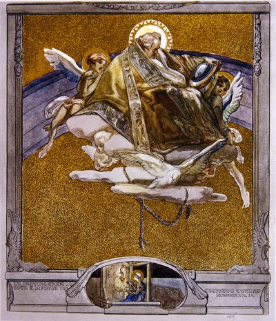 Illustration aus Dantes Göttlicher Komödie, Paradies, Gesang XVII, 1921 von Franz von Bayros