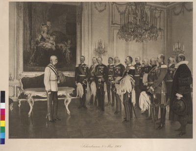 Besuch des deutschen Prinzen der Föderationen am 8. Mai 1908 im Schloss Schönbrunn von Franz von Matsch