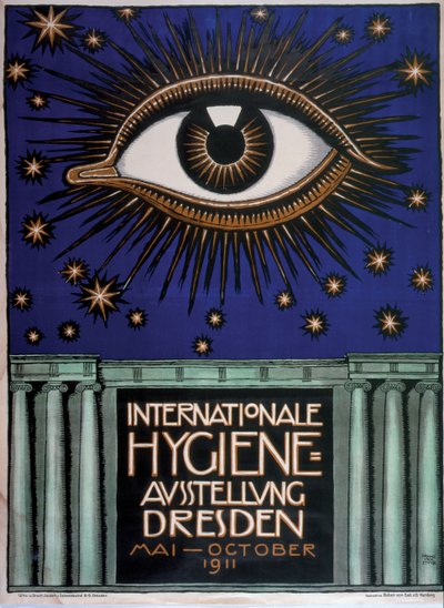Plakat für die Erste Internationale Hygiene-Ausstellung 1911, 1911 von Franz von Stuck