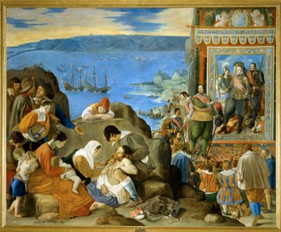 Die Rückeroberung von Bahia im Jahr 1625 von Fray Juan Batista Maino or Mayno