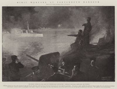 Scheinangriff im Hafen von Portsmouth von Fred T. Jane