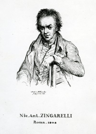 Niccolo Antonio Zingarelli, 1870 von Frederic Desire Hillemacher