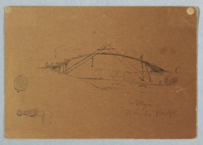 Bambusbrücke in Buga, Kolumbien und Mädchen mit Krug, Cartago, Kolumbien von Frederic Edwin Church