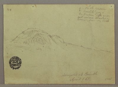 Kahler Hügel, Akropolis von Korinth, Griechenland von Frederic Edwin Church