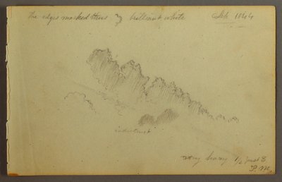 Zeichnung, Wolkenstudie, 1844 von Frederic Edwin Church