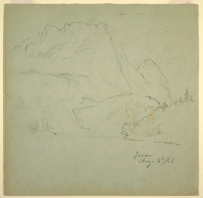 Von einem der Gosauseen, Salzkammergut, 6. August 1868 von Frederic Edwin Church