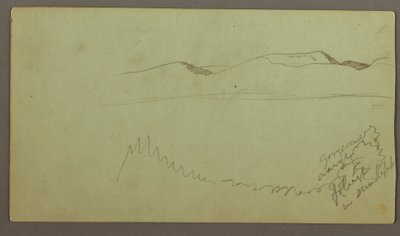 Hügelkette über einer Ebene, möglicherweise 1868 von Frederic Edwin Church