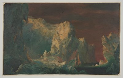 Zeichnung, Eisberg-Fantasie, wahrscheinlich 1859 von Frederic Edwin Church