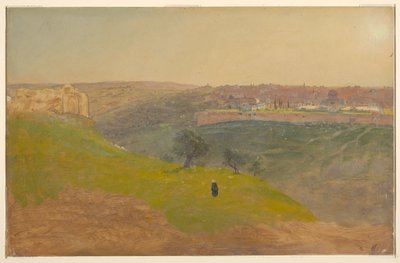 Jerusalem vom Ölberg, März 1868 von Frederic Edwin Church