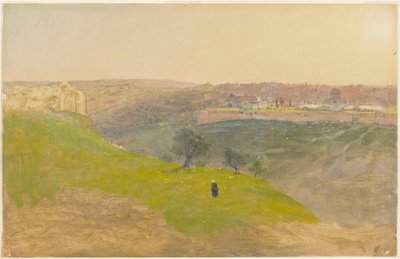 Jerusalem vom Ölberg, März 1868 von Frederic Edwin Church