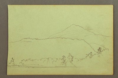 See, Hügelkette, möglicherweise 1856 von Frederic Edwin Church