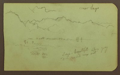 Landschaft "nahe Lagos"; Verso: Landschaft, 1883 von Frederic Edwin Church