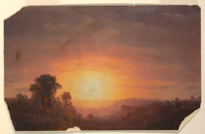 Landschaft mit Sonnenuntergang, 1860–70 von Frederic Edwin Church
