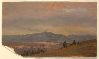 Blick auf entfernte Hügel, Hudson Valley, New York, 1870–80 von Frederic Edwin Church