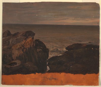 Zeichnung, Küste von Maine, ca. 1850 von Frederic Edwin Church