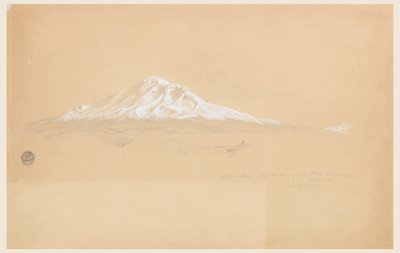 Berg Chimborazo vom Haus des Señor Pablo Bustamante, Riobamba, Ecuador von Frederic Edwin Church
