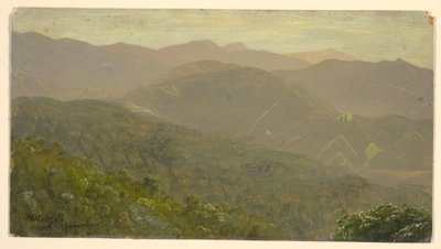 Zeichnung, Berglandschaft, August 1865 von Frederic Edwin Church