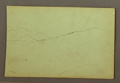 Zeichnung, Berggipfel, möglicherweise 1856 von Frederic Edwin Church