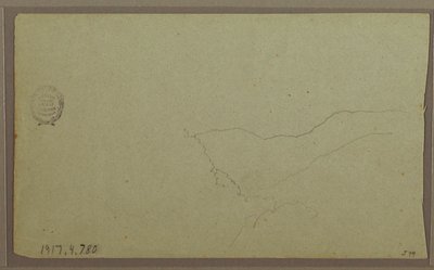 Zeichnung, in der Nähe von San Miguel, Ecuador; Rückseite: Unvollendete Bergskizze, 2. Juni 1857 von Frederic Edwin Church