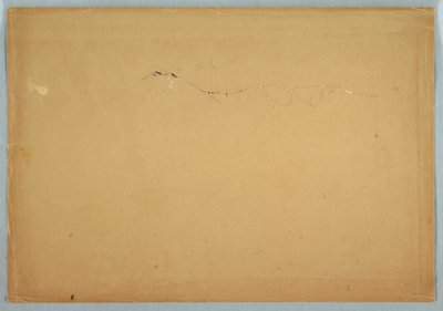 Zeichnung, Umriss von Mount Katahdin, Maine, ca. 1856–60 von Frederic Edwin Church