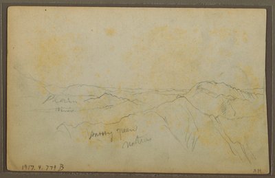 Popayán, Kolumbien; (Rückseite: Berglandschaft, Kolumbien) von Frederic Edwin Church