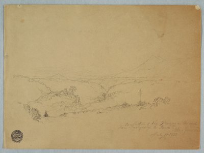 Erinnerung an die Landschaft auf der Straße von Fusugasuga nach Pandi, Neu-Granada, Kolumbien, 11. Juli 1853 von Frederic Edwin Church