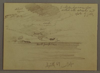 Himmelsstudie über Meer, April 1869 von Frederic Edwin Church