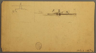 Himmelsstudie über Kamm, Juni 1882 von Frederic Edwin Church