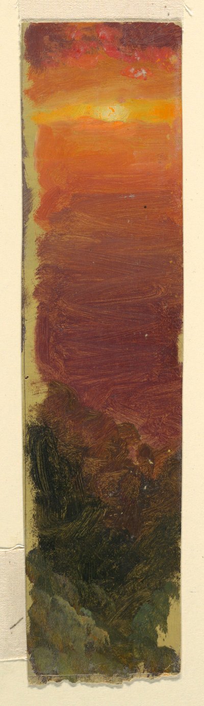 Zeichnung, Sonnenuntergang, 1868 von Frederic Edwin Church