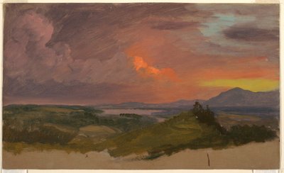 Sonnenuntergang im Hudson Valley von Frederic Edwin Church