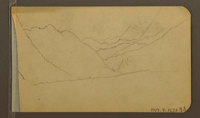 Tal; Verso: Berggipfel, 1889 von Frederic Edwin Church
