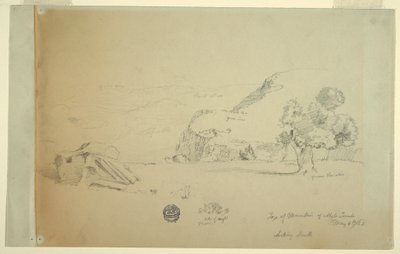 Blick vom Hügel westlich von Suk Wadi, 4. Mai 1868 von Frederic Edwin Church