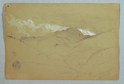 Blick von Osten auf den Mount Chimborazo, Ecuador, 3. Juni 1857 von Frederic Edwin Church
