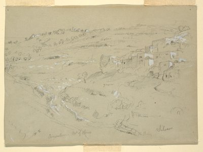 Ölberg, Bethanien, Siloah und Jerusalem, Palästina [Bethanien und Silwan, Ostjerusalem, und Jerusalem, Israel] von Frederic Edwin Church