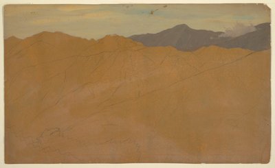 Palmen und Hausdächer, Ecuador von Frederic Edwin Church