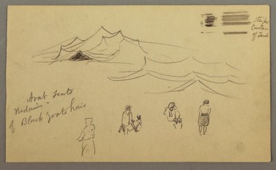 Skizzen. Zelte. Beduinen. von Frederic Edwin Church