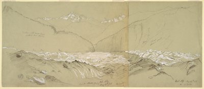 Oberer Aletschgletscher mit dem Großen Fusshorn von Frederic Edwin Church