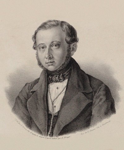 Porträt des Geigers und Komponisten Thomas Täglichsbeck von Frederic Emile Simon