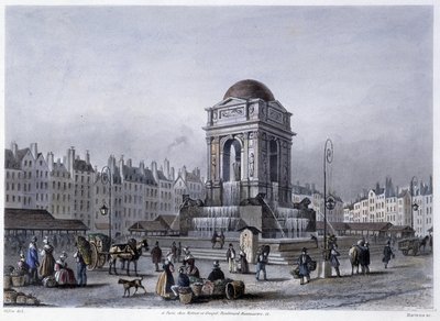 Fontaine des Innocents - in „Paris en 1832“ von Martens von Frederic Martens