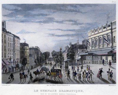 Le Gymnasium dramatique - in „Paris en 1832“ von Martens von Frederic Martens
