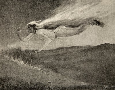 Glänzte wie Ishkoodah, der Komet, wie der Stern mit feurigen Haaren, aus 