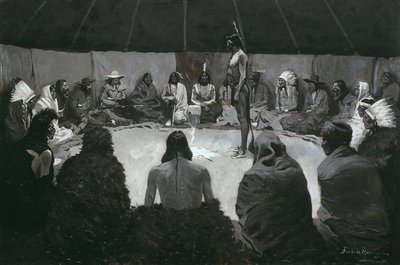 Ich werde dem Weißen Mann sagen, ca. 1900 von Frederic Remington