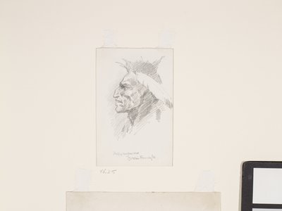 Indianerkopf, Datum unbekannt von Frederic Remington