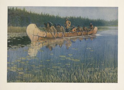 Pierre-Esprit Raddison (1636 - 1710), aus Colliers Weekly, veröffentlicht 1906 von Frederic Remington