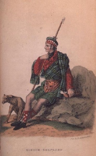 Der schottische Schäfer aus Ackermanns Welt im Miniaturformat von Frederic Shoberl