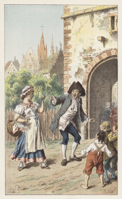 In Paris gibt es eine Dame von Frederic Theodore (after) Lix
