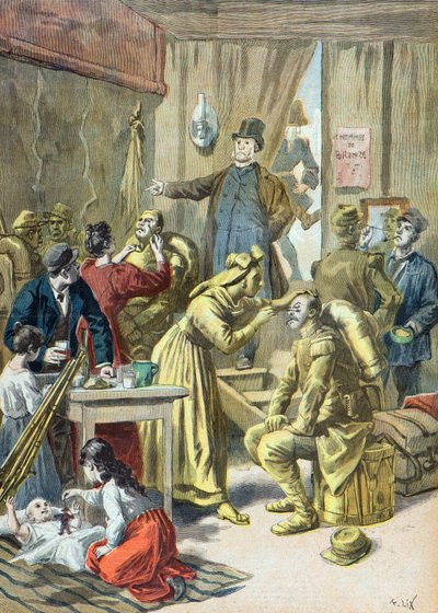 Eine Attraktion auf dem Pariser Lebkuchenmarkt von Frederic Theodore Lix