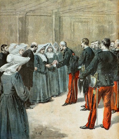 General Marin verleiht eine Ehrenmedaille von Frederic Theodore Lix