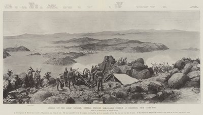 Abschneiden des Rückzugs der Buren, General Frenchs bemerkenswerte Position bei Colesberg, von Coles Kop von Frederic Villiers