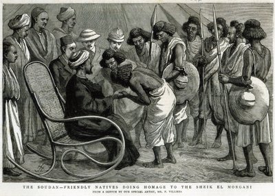 Der Sudan: Freundliche Einheimische huldigen dem Scheich el Morgani, aus 